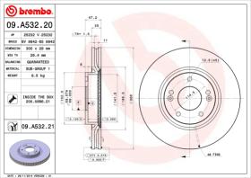 BREMBO 09A53220 - DISCO DE FRENO