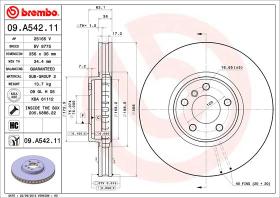 BREMBO 09A54211 - DISCO DE FRENO