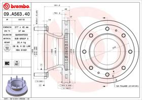 BREMBO 09A56340 - DISCO IVECO EUROCARGO