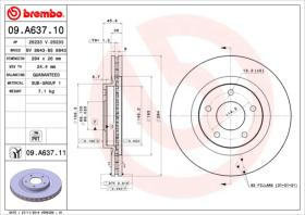BREMBO 09A63710 - DISCO DE FRENO