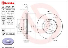 BREMBO 09A70614 - DISCO DE FRENO