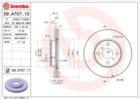 BREMBO 09A70710 - DISCO DE FRENO