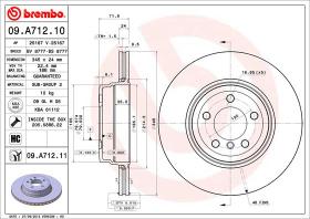 BREMBO 09A71211 - DISCO DE FRENO
