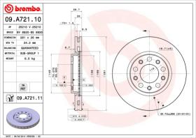 BREMBO 09A72111 - DISCO DE FRENO