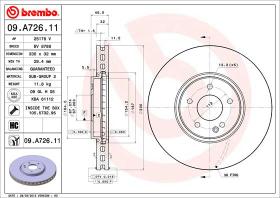 BREMBO 09A72611 - DISCO DE FRENO
