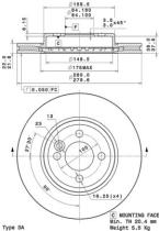 BREMBO 09A76110 - DISCO DE FRENO