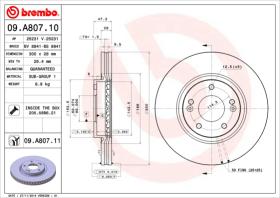 BREMBO 09A80710 - DISCO DE FRENO