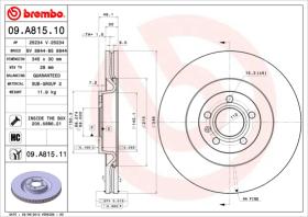 BREMBO 09A81511 - DISCO DE FRENO