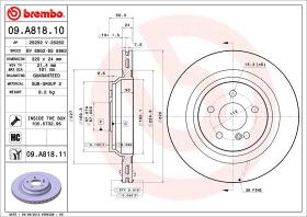 BREMBO 09A81810 - DISCO DE FRENO