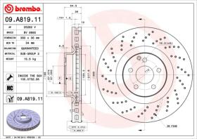 BREMBO 09A81911 - DISCO DE FRENO
