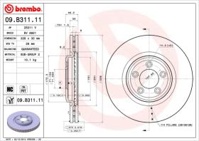 BREMBO 09B31111 - DISCO DE FRENO