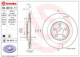 BREMBO 09B31211 - DISCO DE FRENO