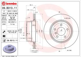 BREMBO 09B31311 - DISCO DE FRENO