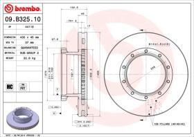 BREMBO 09B32510 - DISCO MERCEDES ACTROS