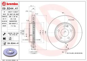 BREMBO 09B34441 - DISCO DE FRENO