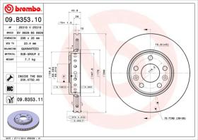 BREMBO 09B35310 - DISCO DE FRENO