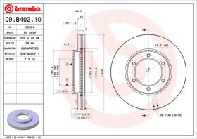 BREMBO 09B40210 - DISCO DE FRENO