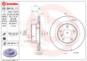 BREMBO 09B41411 - DISCO DE FRENO