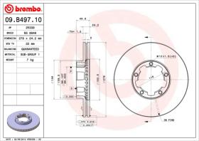 BREMBO 09B49710 - DISCO DE FRENO