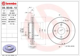 BREMBO 09B54810 - DISCO DE FRENO