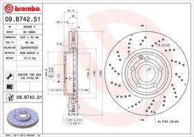 BREMBO 09B74251 - DISCO DE FRENO
