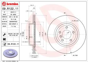 BREMBO 09R12211 - DISCO DE FRENO