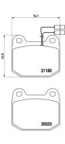 BREMBO P59003 - PASTILLA DE FRENO
