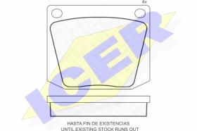 ICER 180010 - PASTILLAS DE FRENO