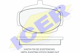 ICER 180024 - PASTILLAS DE FRENO