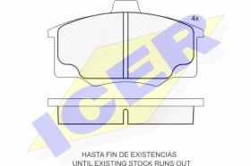 ICER 181091 - PASTILLAS DE FRENO