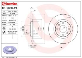 BREMBO 08960024 - DISCO DE FRENO