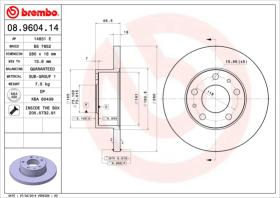 BREMBO 08960414 - DISCO DE FRENO