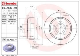BREMBO 08A53310 - DISCO DE FRENO