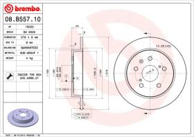 BREMBO 08B55710 - DISCO DE FRENO