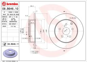 BREMBO 08B64610 - DISCO DE FRENO