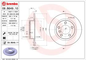 BREMBO 08B64911 - DISCO DE FRENO