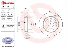 BREMBO 08C17210 - DISCO DE FRENO
