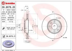 BREMBO 09907820 - DISCO DE FRENO