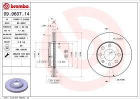 BREMBO 09960714 - DISCO DE FRENO