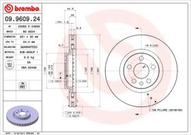BREMBO 09960924 - DISCO DE FRENO