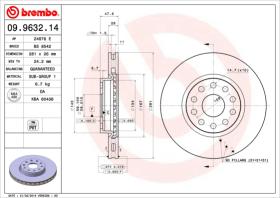 BREMBO 09963214 - DISCO DE FRENO
