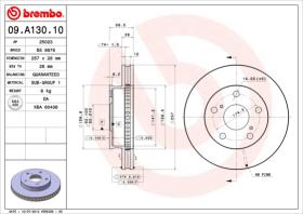 BREMBO 09A13010 - DISCO DE FRENO