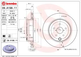 BREMBO 09A19811 - DISCO DE FRENO