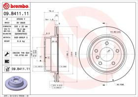BREMBO 09B41111 - DISCO DE FRENO