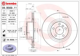 BREMBO 09B56911 - DISCO DE FRENO