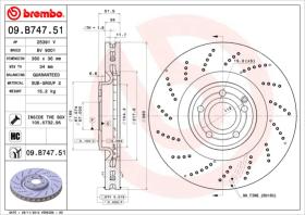 BREMBO 09B74751 - DISCO DE FRENO