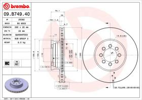 BREMBO 09B74940 - DISCO DE FRENO