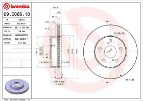 BREMBO 09C06610 - DISCO DE FRENO