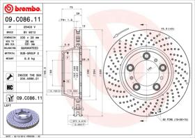 BREMBO 09C08611 - DISCO DE FRENO