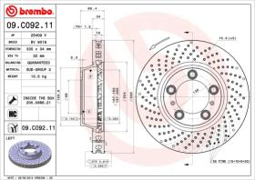 BREMBO 09C09211 - DISCO DE FRENO